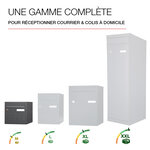 Boîte aux lettres 2 portes cubysm gris anthracite ral 7016m