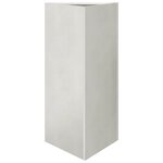 vidaXL Jardinières 2 Pièces triangulaire 40x40x75 cm acier inoxydable