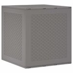 vidaXL Boîte de Rangement de Jardin Gris clair 55 x 53 x 57 cm