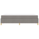 vidaXL Cadre de lit avec matelas Taupe 120 x 190 cm tissu
