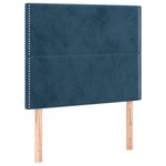vidaXL Sommier à lattes de lit matelas et LED Bleu foncé 120x200 cm