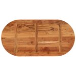 vidaXL Dessus de table 100x50x2 5 cm ovale bois massif d'acacia