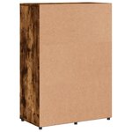 vidaXL Buffet chêne fumé 60x31x84 cm bois d'ingénierie