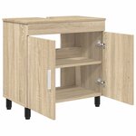 vidaXL Unité de vanité de salle de bain Chêne Sonoma 60 x 35 x 60 cm