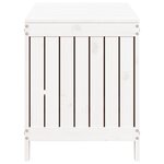 vidaXL Boîte de rangement de jardin Blanc 115x49x60 cm Bois de pin