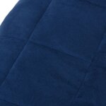vidaXL Couverture lestée Bleu 122x183 cm 9 kg Tissu