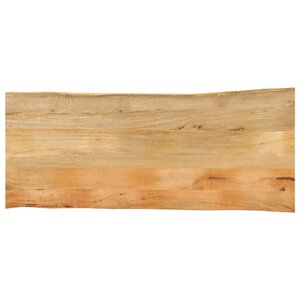 vidaXL Dessus de table 140x60x3 8 cm bord vivant bois massif manguier