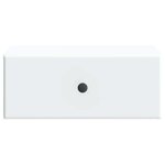 vidaXL Cabinet de chevet mural avec tiroir Blanc 49 x 34 5 x 20 cm