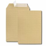 Paquet de 10 pochettes kraft armé brun C5 162x229 130 g/m² bande de protection GPV