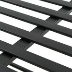 Banquette pouf tabouret meuble banc style vintage métal 83 cm noir 3002246