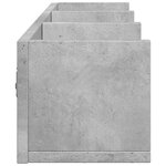 vidaXL Armoires murales 2Pièces gris béton 75x18x16 5cm bois d'ingénierie