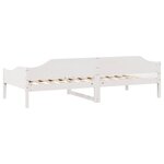 vidaXL Cadre de lit sans matelas blanc 90x190 cm bois de pin massif