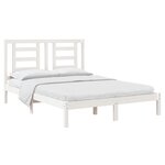vidaXL Cadre de lit sans matelas blanc 140x200 cm bois de pin massif