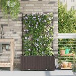 vidaXL Pots de jardin Marron 80 x 40 x 142 cm Acier