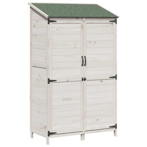 vidaXL Abri de jardin Blanc 106 5 x 56 x 176 cm Bois d'ingénierie