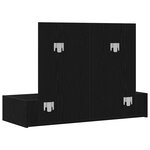 vidaXL Table de Toilette Noir 100 x 40 x 70 cm Bois d'ingénierie