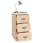 vidaXL Table de chevet 40x40x75 cm Bois de pin solide