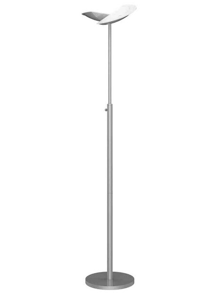 Lampe sur pied LED ZELUX, argent UNILUX