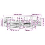 vidaXL Ensemble de canapés d'extérieur 7 pc Blanc et Beige Polyester