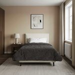 vidaXL Couette d'été 140 x 220 cm Été Anthracite Respirant
