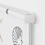vidaXL Store enrouleur de douche avec cassette largeur du tissu 76 cm
