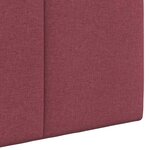 vidaXL Tête de lit suspendue Avec lumière LED Bordeaux Tissu