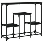 vidaXL Table console noir 89 5x28x76 cm bois d'ingénierie