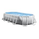 Intex kit piscine prism frame ovale tubulaire (l)5,03 x (l)2,74 x (h)1,22m