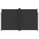 vidaXL Auvent latéral rétractable noir 200x600 cm