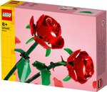 LEGO Botanicals Les roses 40460 - 2 fleurs rouges  tiges réglables