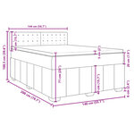 vidaXL Sommier à lattes de lit avec matelas Bleu 140x200 cm Tissu