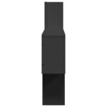 vidaXL Étagère murale noir 100x15x70 cm bois d'ingénierie