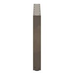 vidaXL Pieds de table basse en U  2 pièces  acier naturel  60 x (42-43) cm