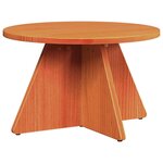 vidaXL Table basse 3 Pièces Brun cire