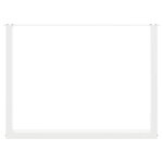 vidaXL Pieds de table à manger en U 3 pièces Blanc 100 x (72-73) cm Acier