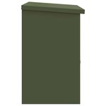 vidaXL Boîte de dépôt de colis Vert olive 44 x 35 x 59 cm Acier