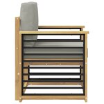 vidaXL Ensemble de canapés d'extérieur Polyester Blanc