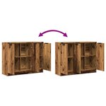 vidaXL Buffet vieux bois 90 5x30x70 cm bois d'ingénierie