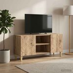 vidaXL Meuble TV 102 x 34 5 x 50 cm Chêne artisanal Bois d'ingénierie