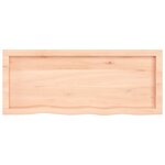 vidaXL Dessus de table 100x40x(2-6) cm bois de chêne massif non traité