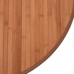 vidaXL Tapis rond marron 60 cm bambou