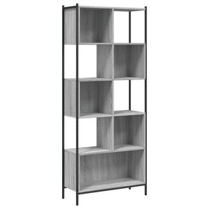 vidaXL Bibliothèque sonoma gris 72x28x172 cm bois d'ingénierie