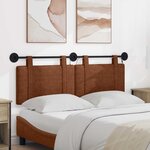vidaXL Tête de lit suspendue Marron PU antique