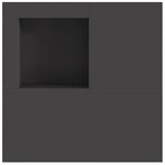 vidaXL Braise Noir 100 x 100 x 30 cm Acier laminé à froid