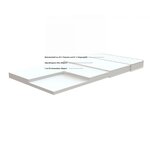 Dallas Lit ZH 90X200cm Naturel + Matelas Basic Cool 200x90cm epaisseur 10cm