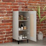 vidaXL Buffet Gris béton 34 5x34x90 cm Bois d'ingénierie