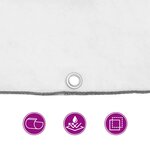 vidaXL Housse de protection plantes avec œillets 2x6 m polyéthylène