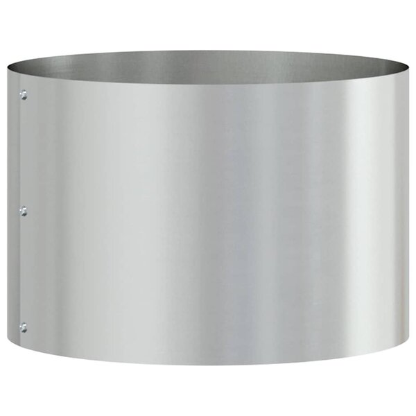 vidaXL Anneau de jardinière Argenté 30 x 30 x 20 cm Acier galvanisé