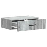 vidaXL Table d'appoint murale 59 x 34 5 x 17 cm Bois d'ingénierie
