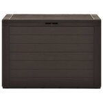 vidaXL Boîte de rangement de jardin Marron 78x44x55 cm